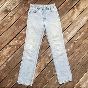 Levi's 619 orange tab vintage 1990s jeans size 27